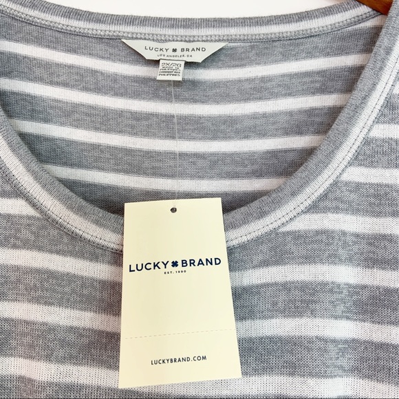 NWT Lucky Brand Sleeveless Gray Maxi Dress 2X - Picture 6 of 8